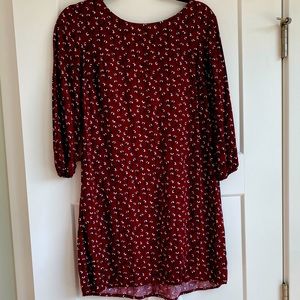 Cotton Flower Print Dress